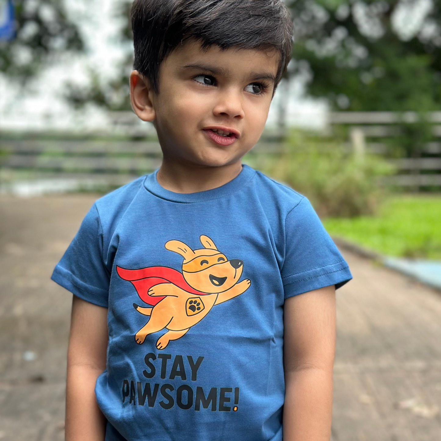 'Stay Paw-some' - T- Shirt