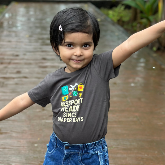 'Passport Ready Since Diaper Days' T- Shirt