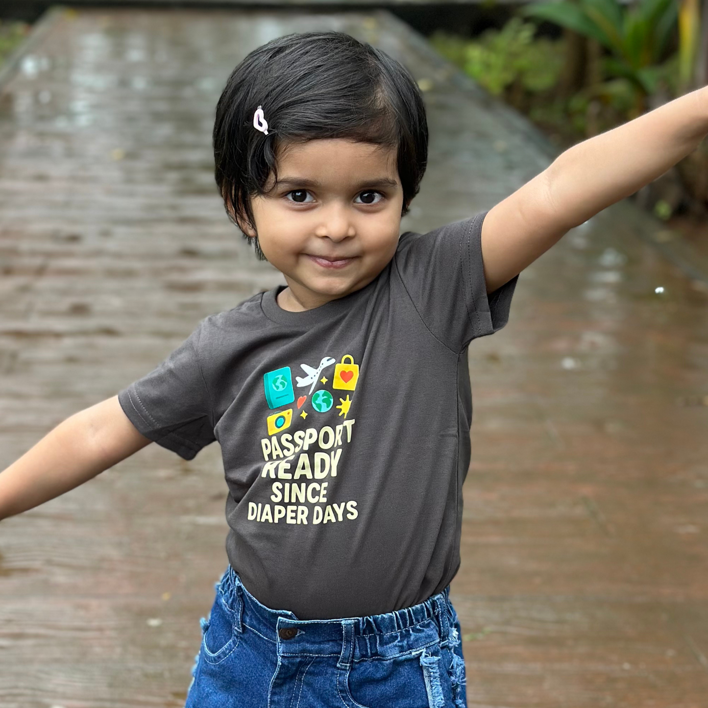 'Passport Ready Since Diaper Days' T- Shirt